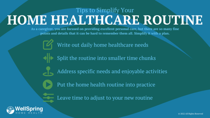 Tips to Simplify Your Home Healthcare Routine infographic